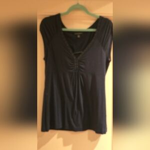 Elegant Navy Blue Women's Top